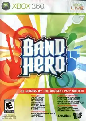 Band Hero (USA) box cover front